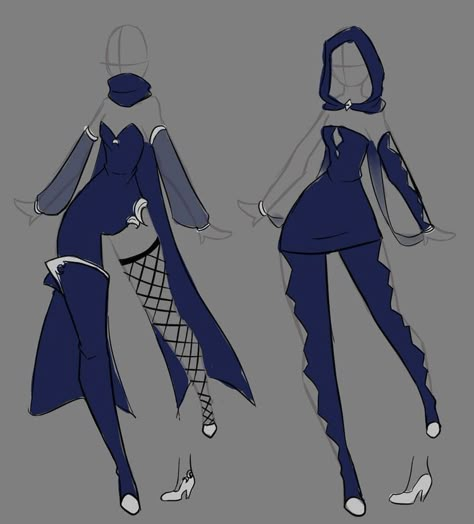 Blue Outfits, Clothing Sketches, Art Outfits, Clothing Design Sketches, Drawing Anime Clothes, 캐릭터 드로잉, Hero Costumes, Fashion Design Drawings, Fashion Design Sketches