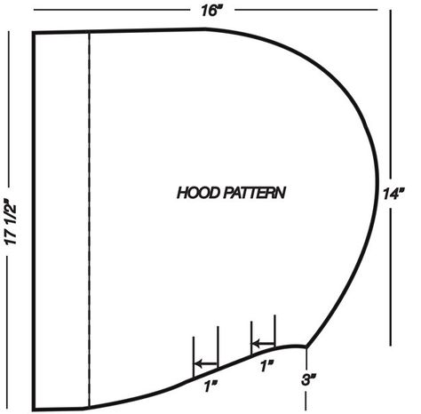 Fashion, Sewing Patterns, Inspiration, Community, and Learning | BurdaStyle.com Pointed Hood Pattern Sewing, Large Hood Pattern, Oversized Hood Pattern, Hood Sewing Pattern, Hood Pattern Sewing, Cape Hood, Cloak Pattern, Hood Pattern, Sewing Templates