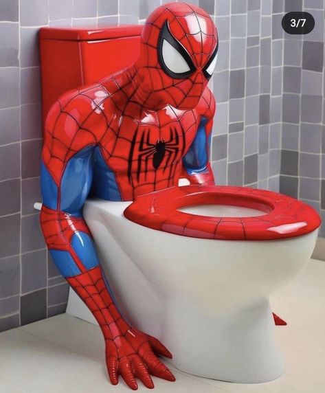 Uncomfortable back rest. Spiderman Room Decor, Spiderman Room, Spiderman Outfit, Weird Furniture, Spiderman Gifts, Spiderman Theme, Fantasy Furniture, Unusual Furniture, Spiderman Movie