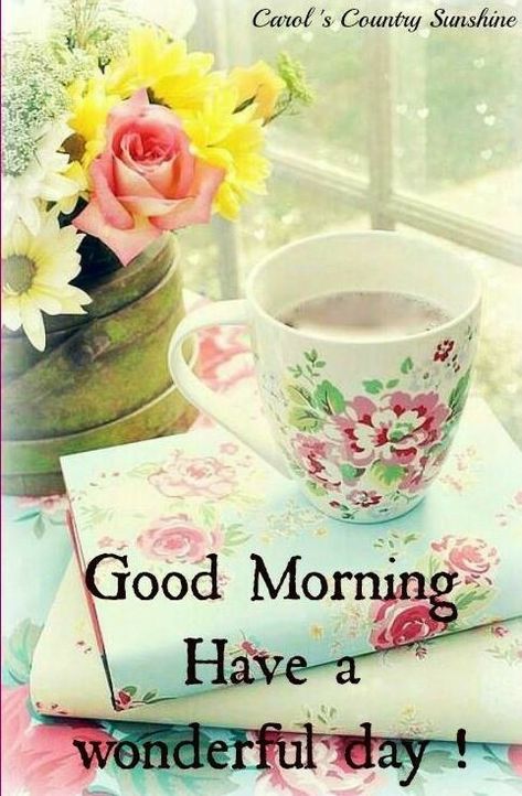 Good Morning Spring, Spring Morning, Tea And Books, Good Morning Sunshine, Good Morning Good Night, A Cup Of Coffee, Cute Spring, Good Morning Greetings, Morning Greeting