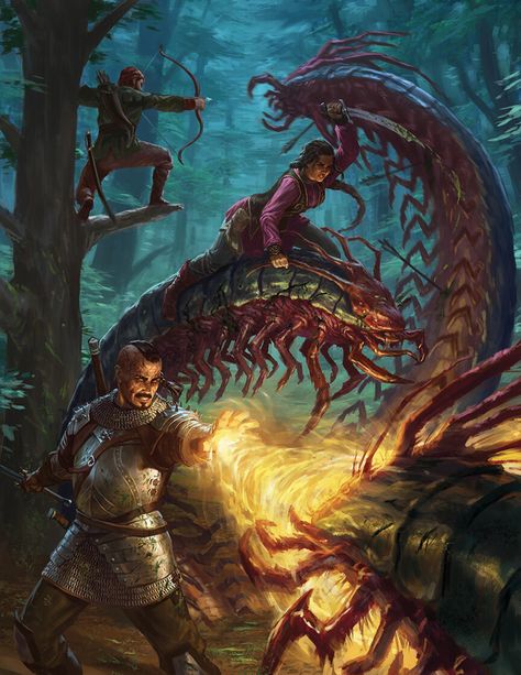 ArtStation - Giant Centipede Story Illustration by Manuel Castanon Centipede Monster, Giant Centipede, Evolve Monster, Story Illustration, Adventure World, Giant Spider, Fiction Idea, Fantasy Monster, Fantasy Adventure