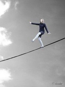 tightrope walker Tightrope Walking, Walking Pose, Salary Negotiation, Tightrope Walker, Walking Poses, Gender Pay Gap, Jesus Christ Images, Circus Theme, Black White Art