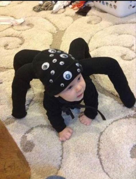 Spider Halloween Costume, Best Diy Halloween Costumes, Spider Costume, Baby Kostüm, Diy Halloween Costumes For Kids, Diy Kostüm, Spider Halloween, Dekor Diy