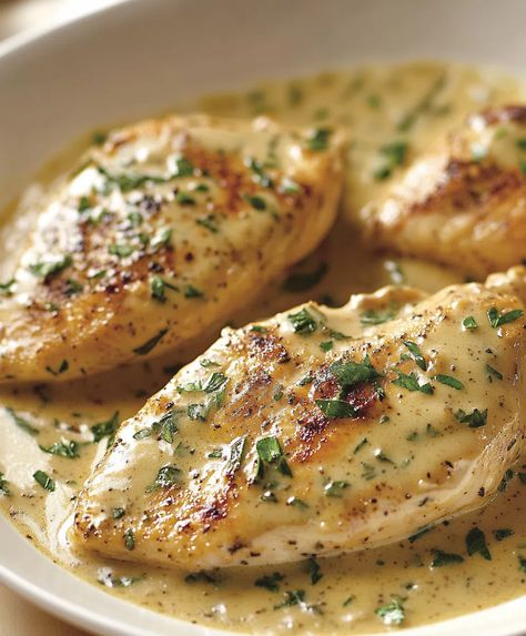 Creamy Dijon Chicken Recipe - Creamy Dijon Chicken, Dijon Chicken Recipes, Dijon Mustard Sauce, Creamy Dijon, Dijon Chicken, Mustard Sauce, French Roast, Favorite Side Dish, Gluten Free Chicken