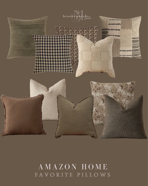 Brooke Morales curated on LTK Dark Gray Couch Throw Pillow Ideas, Styling Throw Pillows Couch, Bold Living Room Ideas, Amazon Throw Pillows, Couch Pillow Arrangement, Printed Pillows, Townhouse Interior, Pillow Combos, House Vibes