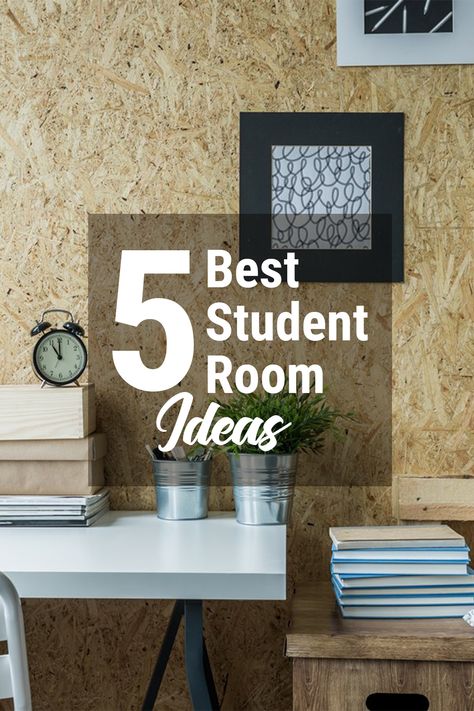 Every student who has to move to a new place to study faces accommodation challenges. Now we all know about the tons of problems in regards to student housing. However, one of the major problems that often gets overlooked is the size of living quarters, which are usually quite small. These student room ideas will help them make the most out of any small spaces and make it feel more like home! Small Bedroom Ideas Student, Student Flat Ideas, Student Living Room Ideas, Student Flat Decor, Hostel Room Decor Ideas Small Spaces, Student Accommodation Room Ideas, Student House Decor, Study Room Decor Student, Student Apartment Ideas