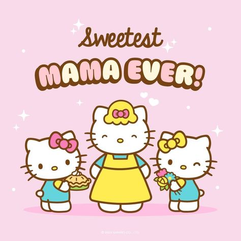 Sanrio (@sanrio) • Instagram photos and videos Hello Kitty Characters, Sanrio Characters, Super Sweet, Small Gift, Cat Mom, Small Gifts, Mother’s Day, Iphone Wallpaper, Hello Kitty