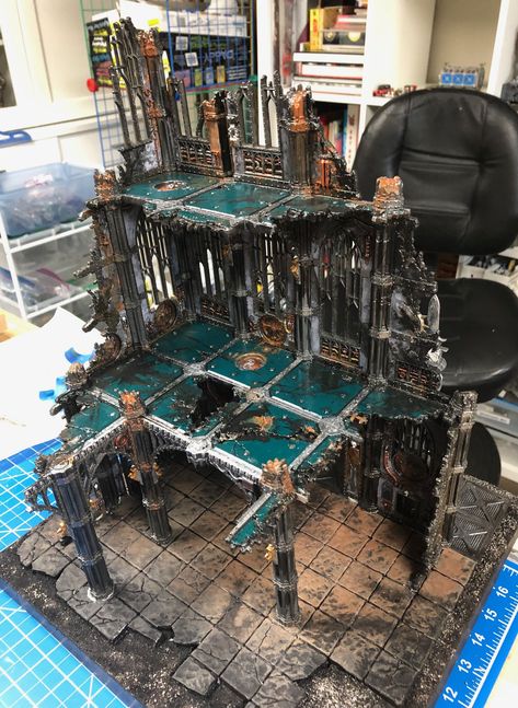 Warhammer Board, Sector Imperialis, Warhammer Scenery, 40k Scenery, Terrain Building, Wargaming Table, Diy Table Top, Warhammer Terrain, Dark Eldar