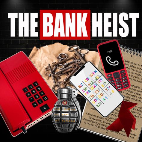 The professor is recruiting his people to carry out a great robbery. This is your great opportunity to change your life and win 1000 million Euros ... but it will not be easy; first you have to find the clues left by the teacher ... Can you find the teacher and participate in this robbery? This is a printable kit escape room game from the famous Money Heist Escape Room, for players 12 years and older. Lasts approximately 45-60 minutes. #escape #room #game #money #heist #bank #nairobi #escaperoom Money Heist Bank, Powerpoint Party, Mystery Escape Room, Bank Heist, Game Money, Printable Money, Oceans 11, Birthday Friends, Riddles To Solve