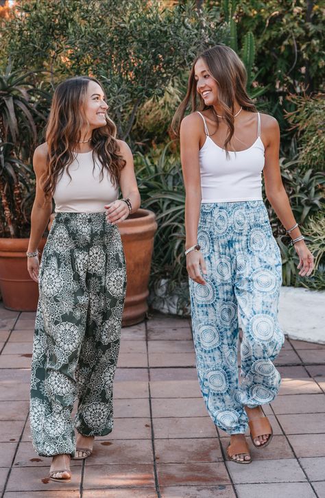 Jeans? Don't know her 💁🏼‍♀️ Our best selling harem pants are now available in 3 new colors- Azure Blue, Olive Green, and Plum! 🌈 #pants #harem #comfy #lotusandluna #thailand #handmade #sandiego #boho #women #fashion #loungewear #loungepants #ethicalfashion #yoga #yogi Experimental Outfits, Aladin Pants, Harem Pants Outfit, Plum Pants, Harem Pants Fashion, Jogger Pants Outfit, Harem Pant, Yoga Travel, Bohemian Aesthetic