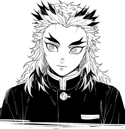 Kyo Manga, Rengoku Kyoujurou, Rengoku Kyojuro, Fanarts Anime, Anime Sketch, Haikyuu Anime, Demon Slayer Kimetsu No Yaiba, Manga Panels, Slayer Anime