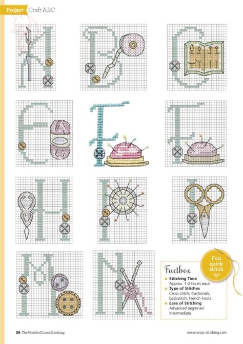 Cross Stitch Alphabets, French Cross Stitch, Stitch Cards, Cross Stitch Alphabet Patterns, The World Of Cross Stitching, Stitch Sewing, Cross Stitch Letters, Types Of Stitches, Mini Cross Stitch