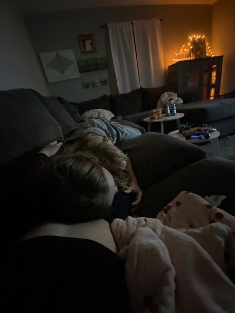 Sleepy Gf Aesthetic, Bsf Cuddling, Sleeping Girlfriend Aesthetic, Living With Girlfriend, Wlw Cuddle Pose, Couples Snuggle Aesthetic, Wlw House Aesthetic, Girl Sleeping On Boyfriend Lap, Girlfriends Sleepover