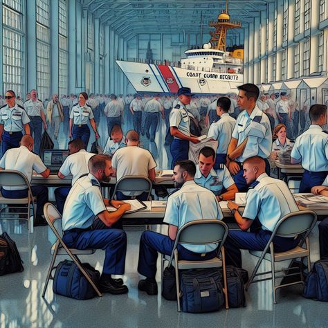 Coast Guard Recruiters in Norfolk, VA Coast Guard Aesthetic, Guard Aesthetic, Military Training, Military Academy, Norfolk Va, Us Coast Guard, Navy Military, Germany And Italy, Army & Navy