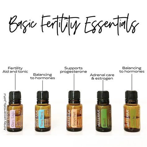 Oils For Fertility, Castor Oil Pack For Fertility, Fertility Essential Oil Blend, Essential Oils For Fertility, Doterra Fertility Blend, Doterra Geranium, Doterra Grapefruit, Essential Oils Pregnancy, Hormone Support