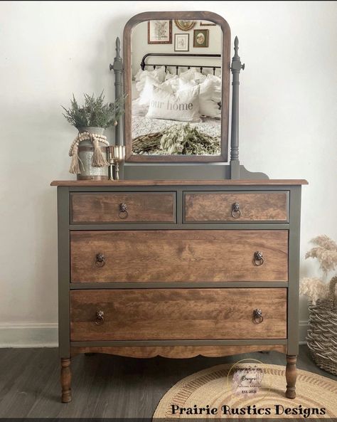 Refurbished Antique Vanity, Refinished Armoire, Dresser Bedside Table, Floating Nightstand Ideas, Modern Floating Nightstand, Nightstand Ideas, Furniture Makeover Inspiration, Diy Furniture Flip, Refinish Furniture