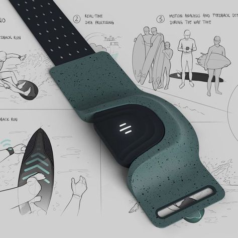 Future Design Product, Design Technology Projects, Futuristic Product Design, Product Design Projects, Professional Surfers, Smart Products, Cmf Design, Industrial Design Trends, Wearables Design