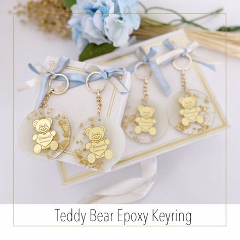 Looking for Teddy Bear Baby Shower? Planning a Baby Shower Party and need some Teddy Bear Party Ideas? You are in luck! You've come to the right place! An essential part of every good party is the party favors. They are a nice way to thank loved ones for celebrating the special day with you. We have amazing Teddy Bear Baby Shower favors ideas. #teddybearfavor #babyshowerfavor #teddybeargifts #bearkeychain #personalizedfavor #teddybearbirthdayfavor #customteddybear #personalizedgifts Baby Shower Souvenir, Teddy Bear Keychain, Baby Shower Favours For Guests, Custom Teddy Bear, First Birthday Favors, Baby Shower Souvenirs, Teddy Bear Party, Boy Baby Shower Ideas, Personalised Teddy Bears