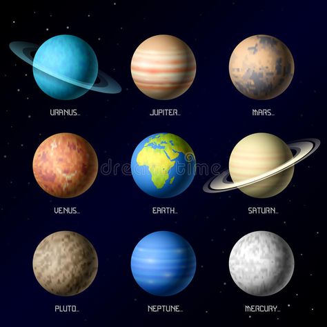 Planets Of Solar System, Solar System Images, Solar System Canvas, Solar Planet, Planet Crafts, Planets Images, Space Solar System, Solar System Projects, Solar System Planets