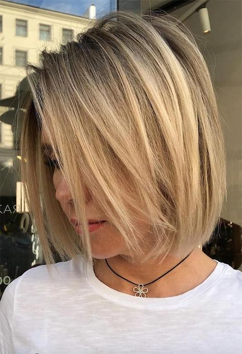 55 Medium Bob Haircuts to Embrace: The One Mid-Length Bob for You Mid Bob Hairstyles, Edgy Bob Hairstyles, Long Bob Hairstyles Blonde, Long Layered Bob Hairstyles, Shoulder Length Bob Haircut, Straight Bob Hairstyles, Medium Bob Haircut, Angled Bob Hairstyles, Inverted Bob Hairstyles