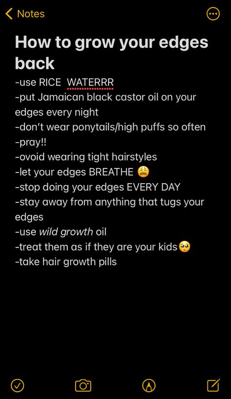 Grow Natural Hair Faster Black, Tip To Grow Hair Faster, Regrow Edges Natural Hair, Natural Hair Edges Growth Tips, 4c Hair Must Haves, Edges Growth For Natural Hair, Growing Edges Back Hair Natural, Growing Back Edges, How To Grow Back Edges