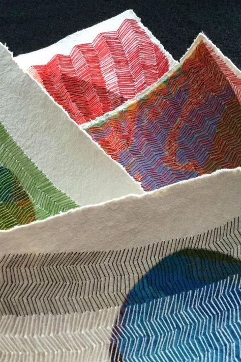 An assortment of stitched paper collages are included in a post about Karin Lundstrom's colorful embroidery. Karin Lundström, Paper Stitching, Embroidery Paper, Stitched Paper, Embroidered Paper, Embroidery On Paper, Stitching On Paper, Paper Collages, Colorful Embroidery