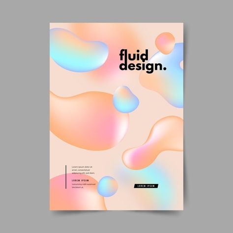 Technology Posters, Graphic Design Style, Poster Template Free, Music Festival Poster, Fluid Design, Poster Abstract, Flyer Poster, Gradient Design, Abstract Poster