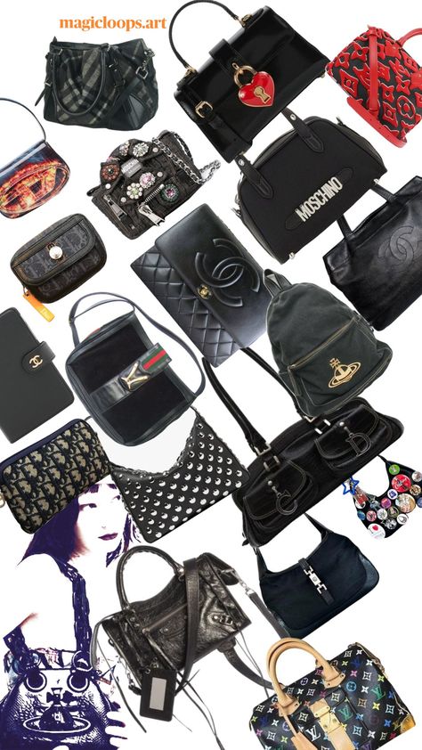 Vintage 90s/y2k designer fashion bags
...
Accessories with keyrings and charms inspo
..
<3<3<3 follow for more if you're as obsessed with 90s/y2k. I pin daily <3 Bags Expensive, Y2k Bags, Weird Drawings, Daily 3, Expensive Bag, Y2k Wallpaper, Bags Black, Y2k Aesthetic, Bags Designer Fashion