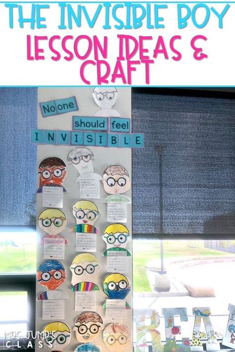 The Invisible Boy read aloud. Reading comprehension lesson plans with student response activities. Vocabulary, grammar, sentence study, and a craft, too! #theinvisibleboy #readaloud #readinglessonplans #engagingreaders Comprehension Lesson Plans, Science Videos For Kids, The Invisible Boy, Read Aloud Activities, Reading Comprehension Lessons, Reading Lesson Plans, Kindness Activities, Guidance Lessons, Elementary School Counseling