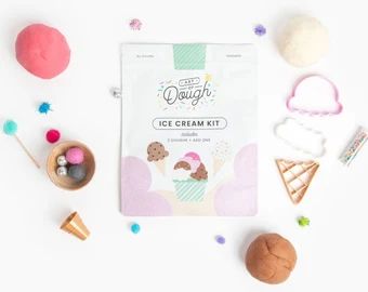 ArtofDough - Etsy Ice Cream Play Dough, Ice Cream Sensory, Ice Cream Playdough, Ice Cream Dough, Bag Ice Cream, Ice Cream Play, Creative Ice Cream, Icecream In A Bag, Scented Play Dough