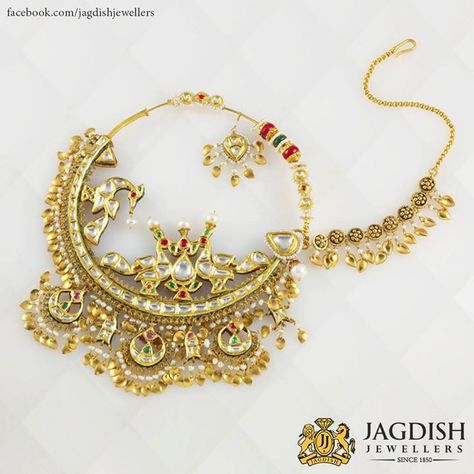 Stunning Punjabi Nath Jadau Nath Designs, Rajwadi Nath, Rajputi Necklace, Rajwadi Jewellery, Nose Jewellery, Nose Jewels, Wedding Jewellery Designs, Nose Ring Jewelry, Rajputi Jewellery