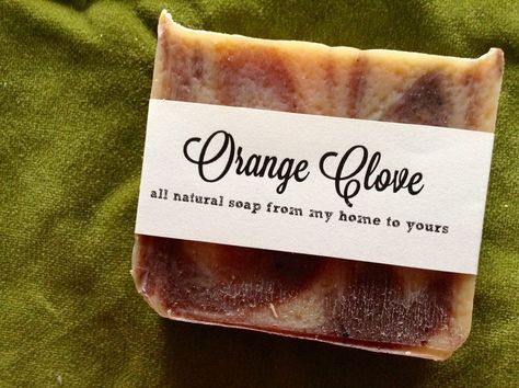 Orange Clove Christmas Soap - Saffire Blue Inc. Shea Butter Soap Recipe, Orange Clove Soap, Sea Salt Soap, Layered Soap, Blue Soap, Orange Soap, Cold Process Soap Recipes, Perfume Recipes, Clove Essential Oil