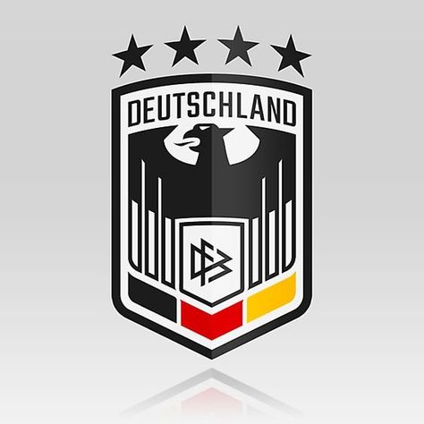 Germany National Football Team, Football Logo Design, Heraldry Design, Sports Logo Inspiration, Sports Badge, Sport Shirt Design, Team Logo Design, Soccer Logo, Football Team Logos