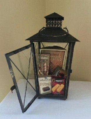 Lantern Gift Basket, Snowman Hot Chocolate, Bingo Ideas, Laura Secord, Raffle Ideas, Sympathy Gift Baskets, Get Well Gift Baskets, Perfect Gift Basket, Creative Gift Baskets