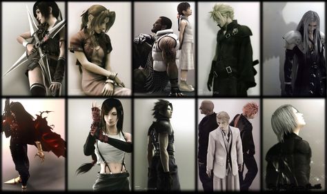 Tags: Final Fantasy VII, Nomura Tetsuya, SQUARE ENIX, Wallpaper, Cloud Strife, Sephiroth, Yuffie Kisaragi, Aerith Gainsborough, Vincent Valentine, Zack Fair, Kadaj, Turks, Reno, Rude, Tifa Lockhart, Rufus Shinra Final Fantasy Vii Cloud, Cloud And Tifa, Final Fantasy Cloud, Vincent Valentine, Advent Children, Fantasy Kingdom, Fantasy Posters, Final Fantasy Vii Remake, Final Fantasy Art