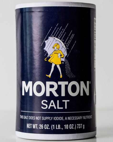 Morton Salt Girl, Easy Science Projects, Iodized Salt, Morton Salt, Salt Crystal, Table Salt, Easy Science, Spices And Herbs, Survival Prepping