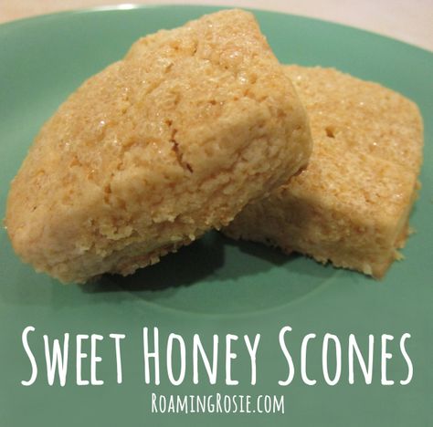 Sweet Honey Scones Recipe from Roaming Rosie Honey Scones, Tea Party Menu, Scones Recipe, Biscotti Recipe, Tea Party Food, Sweet Drinks, I Love Me, Scone Recipe, But Why