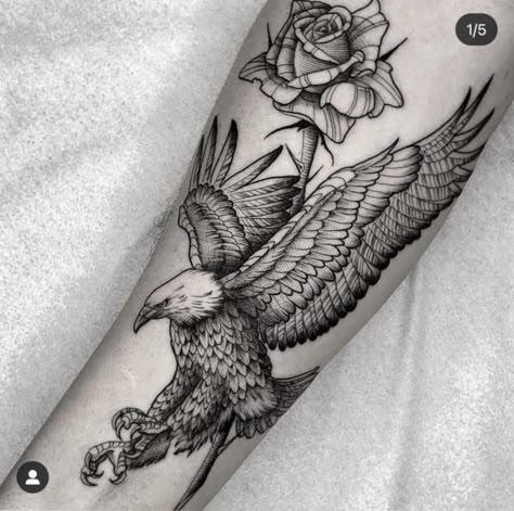 Eagle Tattoo For Women On Arm, Unique Eagle Tattoos, Eagle Leg Tattoo For Women, Eagle Flower Tattoo, Unique Leg Tattoos For Men, Bald Eagle Tattoo For Women, Eagle Tattoo For Women Feminine, Eagle Tattoos For Women, Eagle Arm Tattoo