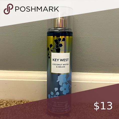 Key west body spray Fragrance Mist, Coconut Water, Bath Body, Key West, Bath Body Works, Body Spray, Body Works, Shampoo Bottle, Spray