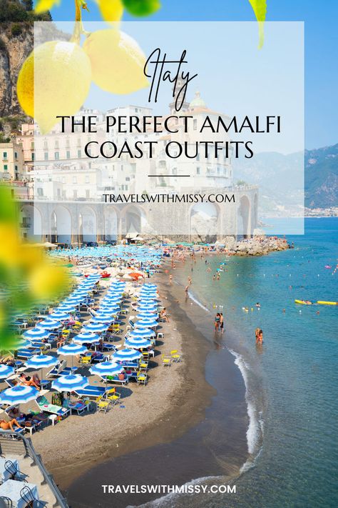 Planning your Amalfi Coast outfits or looking for inspiration? Check out ideas for euro summer outfits that stretch across all budgets, and plan your Italy summer outfits with a range of choice. Prepare for your Italian summer outfits with confidence and inspiration drawn from one of Itay's prettiest coastlines. Shop your Amalfi Coast oufits today! Amalfi Coast Outfits, Positano Italy Amalfi Coast, Italy Summer Outfits, Amalfi Coast Towns, Coast Outfit, Italian Summer Outfits, Quick Weekend Getaways, Coast Dress, Italy Summer