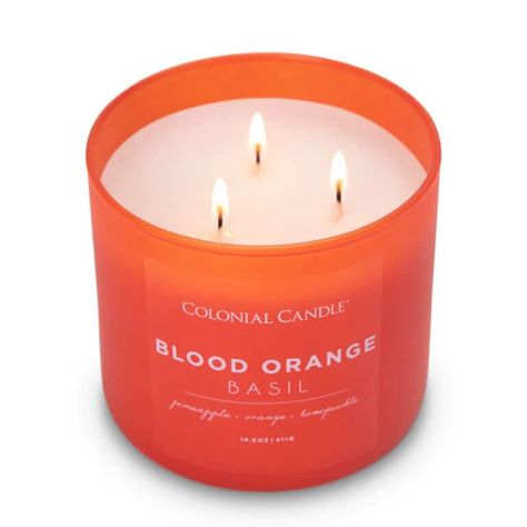 Summer scented candles - Affordable Fragrances Affordable Fragrances, Orange Gifts, Basil Candle, Summer Candle Scents, Room 2023, Lemon Candle, Oranges Gift, Orange Candle, Spring Candles