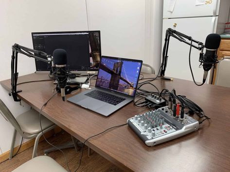 The best recording equipment you need to start your own podcast #technology Podcast Equipment, Podcast Setup, Sennheiser Momentum, Blue Yeti, Audio Technica, Background Noise, Recording Equipment, Apple Macbook Pro, Microsoft Surface