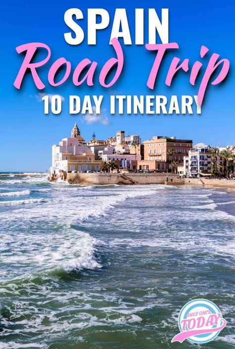 10 day itinerary for an epic Spain Road Trip - Fun and relaxing itinerary and loads of tips on how to plan it all! Discover the East Coast of Spain and taste the Mediterranean culture and vibe #SpainRoadTrip #RoadTripEurope Spain Roadtrip, Europe Adventure, Mediterranean Culture, 10 Day Itinerary, Coast Of Spain, Spain Road Trip, Spain Itinerary, Road Trip Europe, Road Trip Packing