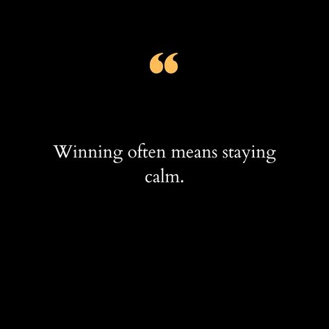 In the fast-paced world we live in, it's easy to equate winning with a constant hustle, endless effort, and high energy. But often, true victory comes from a place of inner peace and composed determination. Staying calm in the face of challenges doesn't mean you're not passionate or driven; it means you're in control. It means you have the clarity to make the right decisions, the patience to wait for the right moment, and the strength to stay the course without being derailed by distractions ... Staying Calm, Stay The Course, Fast Paced, High Energy, Relatable Quotes, Inner Peace, Victorious, The Face, Energy