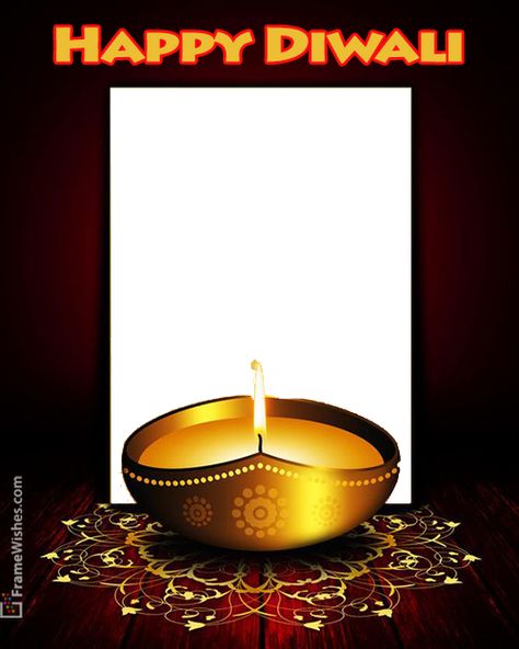 Divali Ideas Card, Happy Diwali Photo Frame, Diwali Wishes With Photo, Diwali Photo Frame, Diwali Frame, Happy Diwali Photo, Diwali Craft Ideas, Almond London, Deepavali Greetings Cards