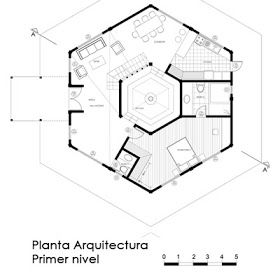 APUNTES - REVISTA DIGITAL DE ARQUITECTURA: Planos de Casas, Propuestas formales en base a la geometría de polígonos Venus Project, Apocalypse Aesthetic, Casas Coloniales, Open Source, Ecology, Linux, Google Images, Floor Plans, Patio