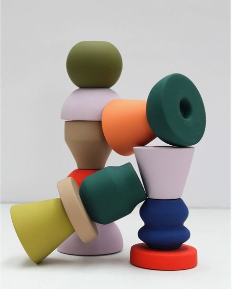 Stacked wood candle stick holder  Dimensions: 0 x 3 x 9.4 in (0 x 7.5 x 24 cm) Colourful Candlesticks, Colorful Candlesticks, Colorful Candle Holders, Colourful Candles, Wooden Candlestick Holders, Tall Candlesticks, Wooden Candle Sticks, Wood Candle Sticks, Candle Sticks