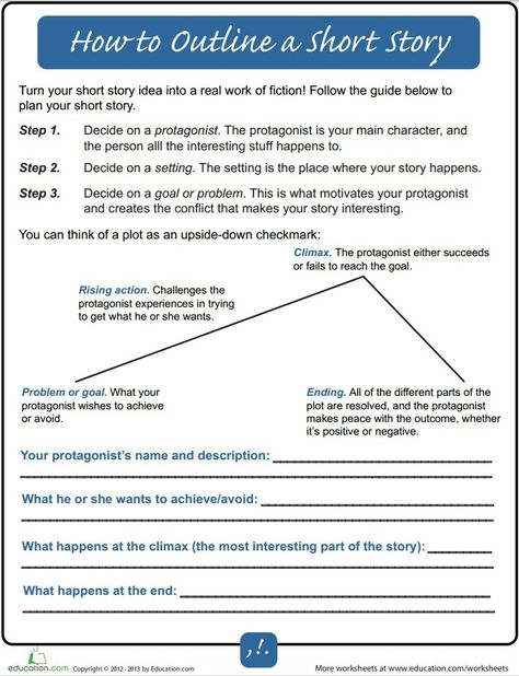 How To Outline A Short Story - For Beginners Novel Outline Template, Story Outline, Writing Outline, Writers Notebook, Writing Short Stories, A Short Story, Fiction Writer, Writers Write, Writing Worksheets