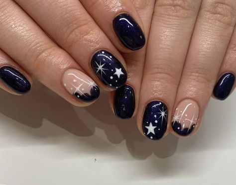 Pretty Nails Simple Acrylic, Different Color Nails Acrylic, Star Wars Nails, Star Wars Aesthetic, Nails Star, Cool Nails, Nails Heart, Nails Love, Witchy Nails