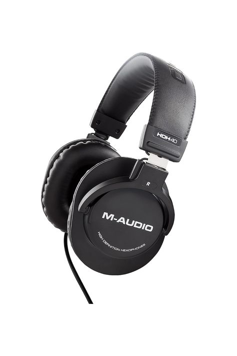 M-Audio HDH40 – Over Ear Studio Headphones M Audio, Studio Headphones, Midi Keyboard, Home Recording Studio, Headphones With Microphone, Audio Technica, Wired Headphones, Studio Recording, Earbud Headphones